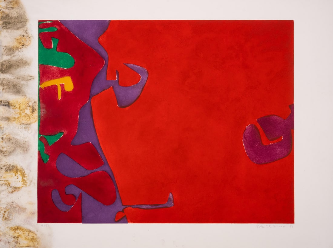 Patrick Heron (1920-1999) Morning Reds: Patrick Heron (1920-1999)Morning RedsEtching printed in colours, 1979, signed and dated in pencil, numbered from the edition of 50, printed by Kelpra Studio, published by Waddington Graphics, London,