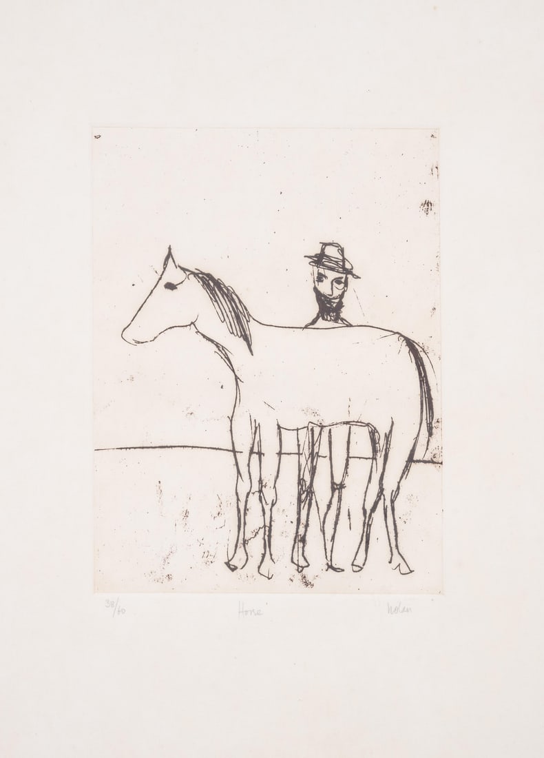 Sidney Nolan (1917-1992) Horse, from the Dust Series: Sidney Nolan (1917-1992) Horse, from the Dust Series Etching, 1971, signed and titled in pencil, num