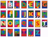 Peter Blake (b.1932) Dazzle Letter Set