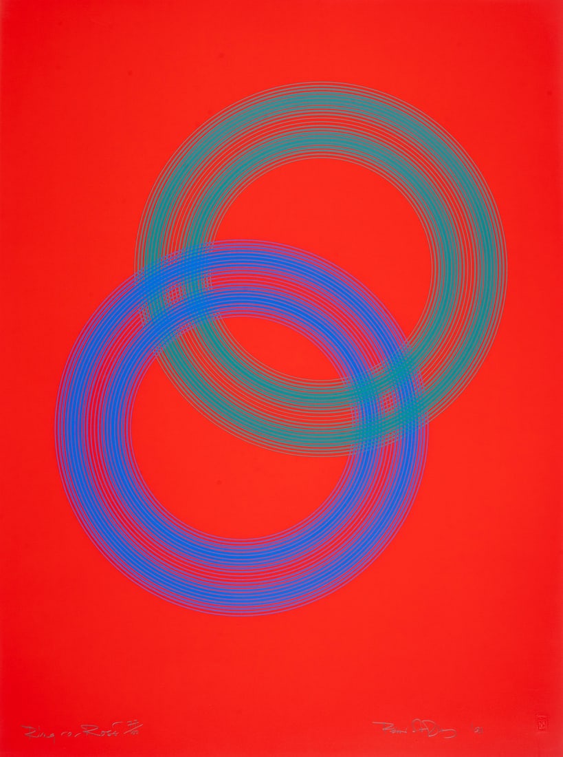 Peter Sedgley (b.1930) Ring-a-Rosé, from Chelsea Arts Club Centenary Portfolio 1991 (1 of 1)