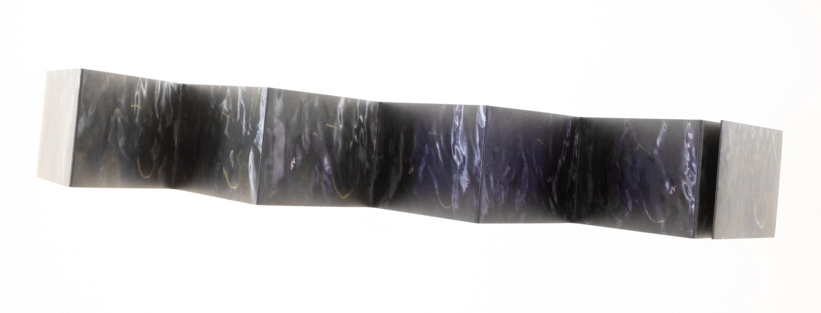 Catherine Yass (b.1963) Bike (Momart Christmas Gift): Catherine Yass (b.1963)Bike (Momart Christmas Gift)Inkjet print in colours on accordion style folded paper multiple, 2009, with the original magnet closed small portfolio box and packaging, published