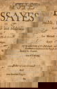 Robert Molesworth's copy.- Montaigne (Michel de) The Essayes Or Morall, Politike and Millitarie