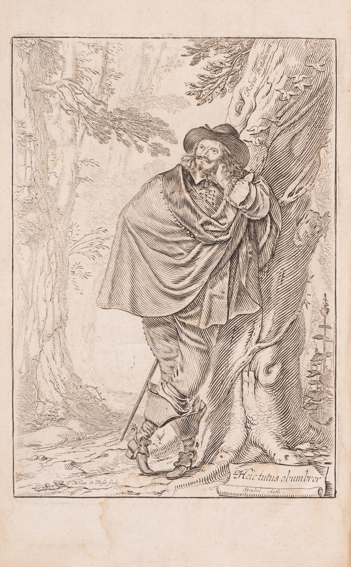 Howell (James) A German Diet: or, the Balance of Europe, first edition, Printed for Humphrey Moses,: Howell (James) A German Diet: or, the Balance of Europe, first edition, engraved frontispiece by Claude Mellan and Abraham Bosse, title in red and black, woodcut