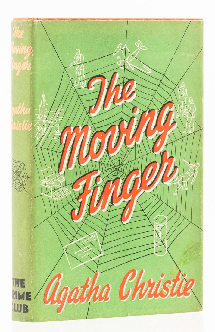 Christie (Agatha) The Moving Finger, first English edition, The Crime Club, 1943: Christie (Agatha) The Moving Finger, first English edition, ink ownership inscription dated "1/9/43" to front free endpaper, original orange cloth lettered in bla