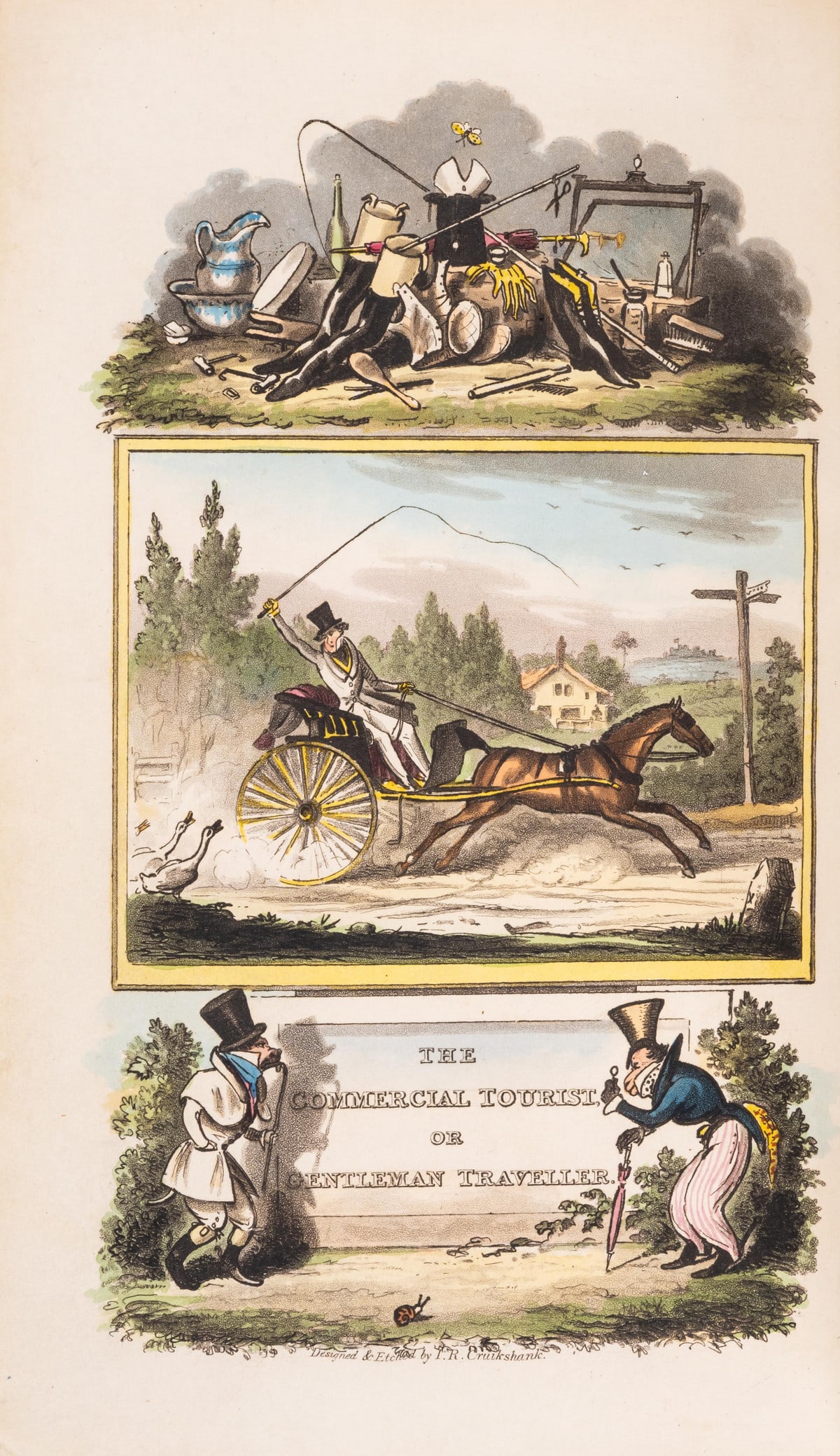 Cruikshank (I. R.).- Hempel (Charles William) The Commercial Tourist; or, Gentleman Traveller,: Cruikshank (I. R.).- [Hempel (Charles William)] The Commercial Tourist; or, Gentleman Traveller, second edition,