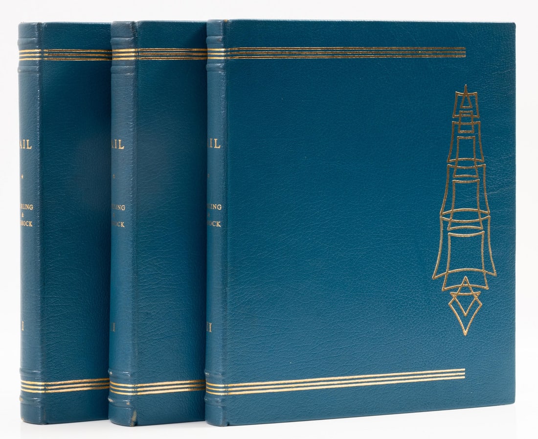 Maritime.- Lubbock (J.G.) Sail: The Romance of the Clipper Ships, 3 vol., with an introduction by: Lubbock (J.G.) & J.Spurling. Sail: The Romance of the Clipper Ships, with an introduction by Alan Villiers, 3 vol., facsimile edition, 
