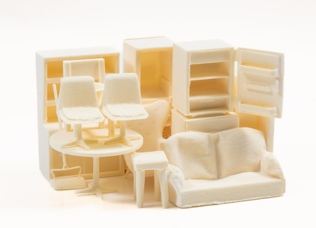 Rachel Whiteread (b.1963) Secondhand: Rachel Whiteread (b.1963)SecondhandStereolithograph of laser sintered white nylon multiple, 2004, from the edition of 400, printed by 3TRPD, Newbury, published by Counter Editions, London, overall 90