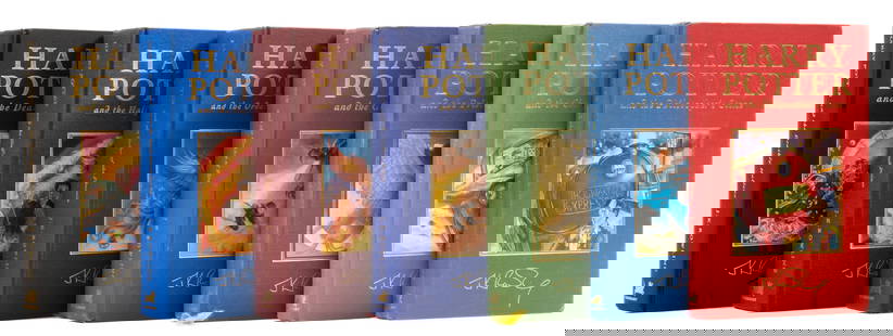 Rowling (J.K.) [The Harry Potter Novels], 7 vol., first deluxe editions, 1999-2007: Rowling (J.K.) [The Harry Potter Novels], 7 vol., first deluxe editions,