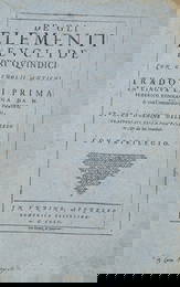 Mathematics.- Blue paper copy.- Euclid. De gli Elementi , Urbino, Appresso Domenico Frisolino, 1575.