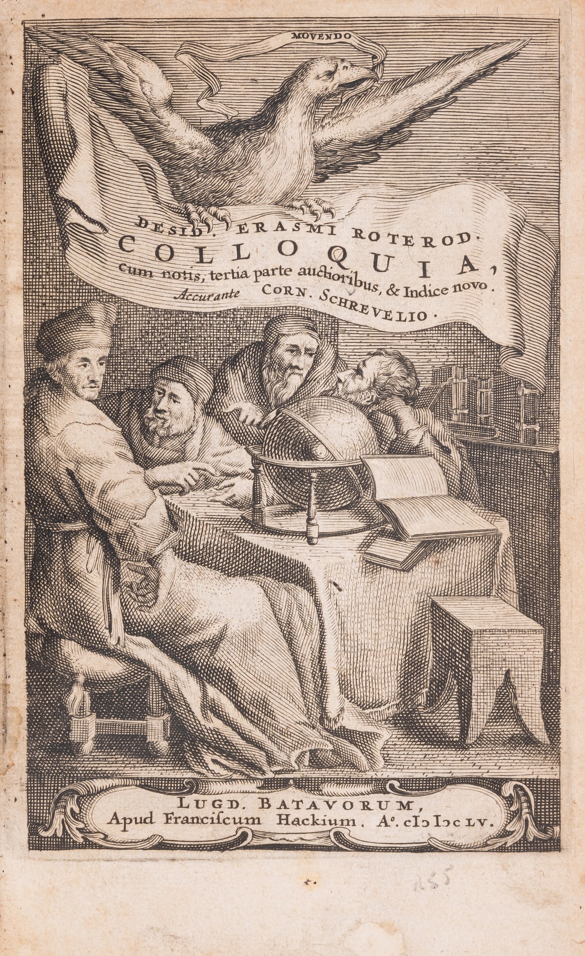 Humanism.- Erasmus (Desiderius) Colloquia, Leiden, Frans Hacke, 1655 (1 of 1)