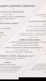 Medicine.- Graham (Thomas John) Modern Domestic Medicine, first edition, dedication copy with Earl: Medicine.- Graham (Thomas John) Modern Domestic Medicine,&nbsp;first edition,