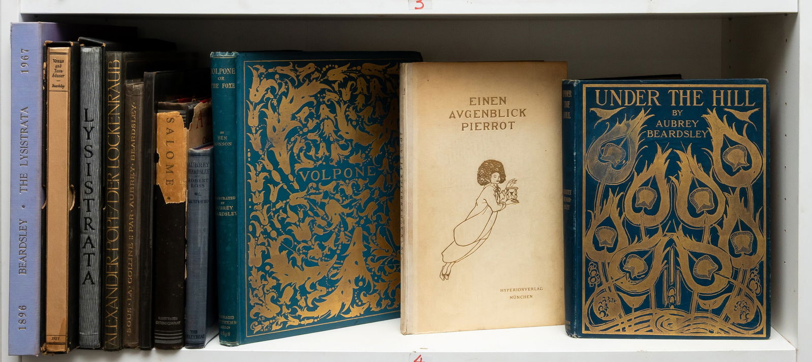 Beardsley (Aubrey).- Beardsley (Aubrey) Illustrations to Edgar Allen Poe, one of 107 copies,: Beardsley (Aubrey).- Illustrations to Edgar Allen Poe, one of 107 copies, portrait, 17 full-page illustrations, some very light offsett