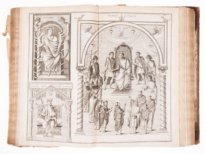 Montfaucon (Bernard de) A Collection of Regal and Ecclesiastical Antiquities of France, 2 vol., for: Montfaucon (Bernard de) A Collection of Regal and Ecclesiastical Antiquities of France, 2 vol., engraved frontispieces and 304 plates, most double-page and a few