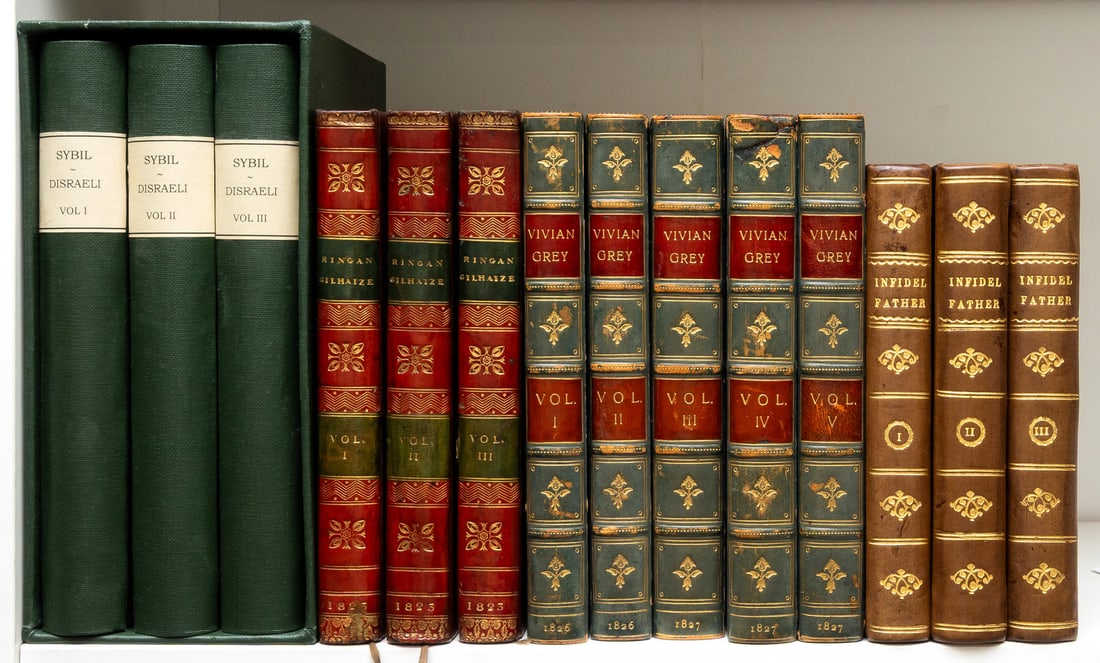 Gothic novel.- [West (Jane)] The Infidel Father, 3 vol., first edition, A. Strahan for T.N. Longman: Gothic novel.- [West (Jane)] The Infidel Father, first edition, 3 vol., with advertisements at end