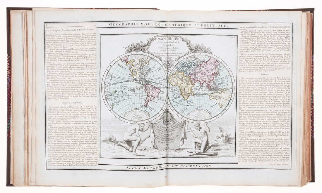 Atlases.- Desnos (Louis-Charles) Atlas general et elementaire pour l'etude de la geographie et de: Atlases.- Desnos (Louis-Charles) Atlas general et elementaire pour l'etude de la geographie et de l'histoire moderne, engraved title, 67 double-page engraved maps
