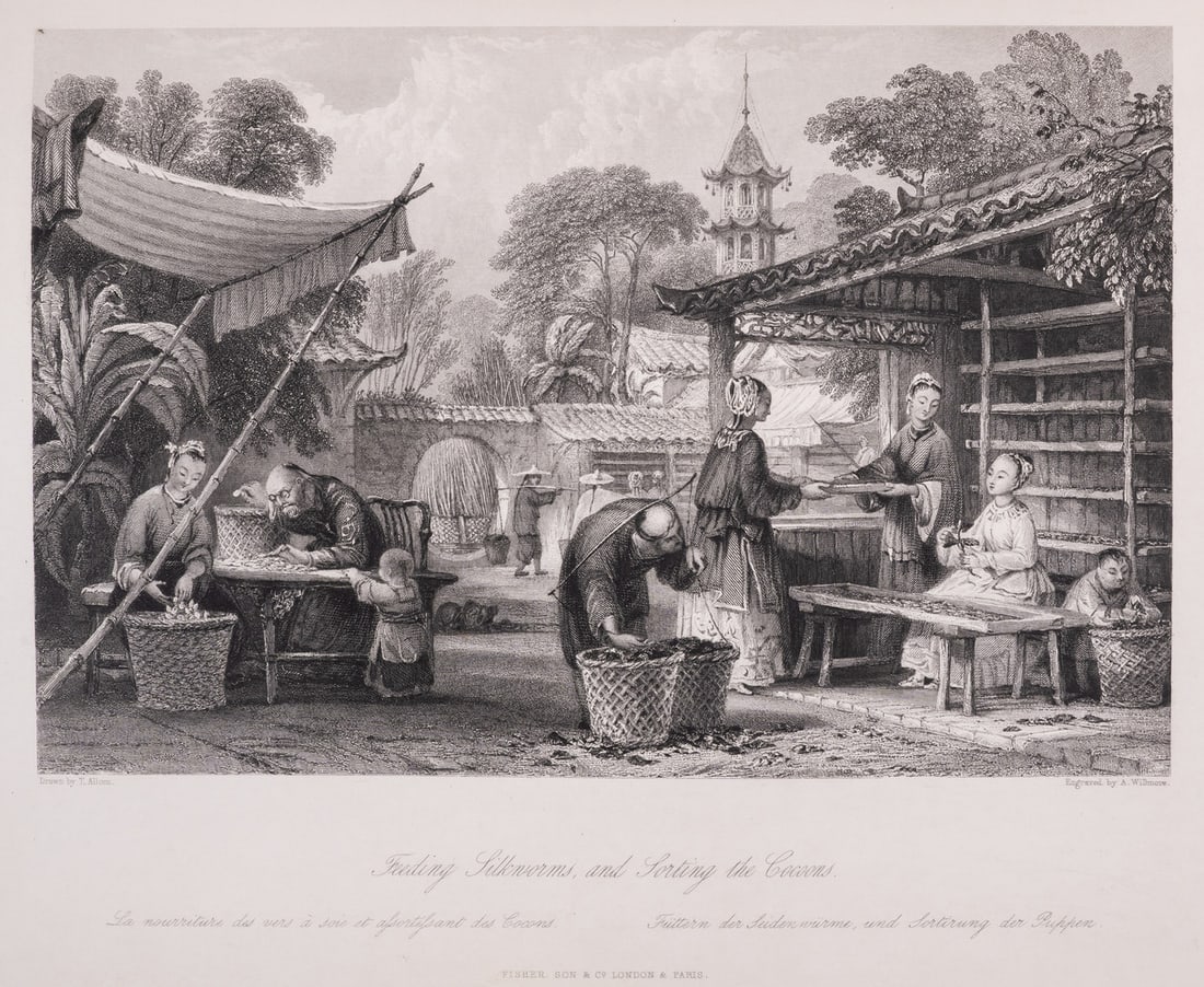 China.- Wright (Rev. George Newenham) China, in a Series of Views..., 4 vol. in 2, engraved plates,: China.- Wright (Rev. George Newenham) China, in a Series of Views..., 4 vol. in 2, 4 additional engraved