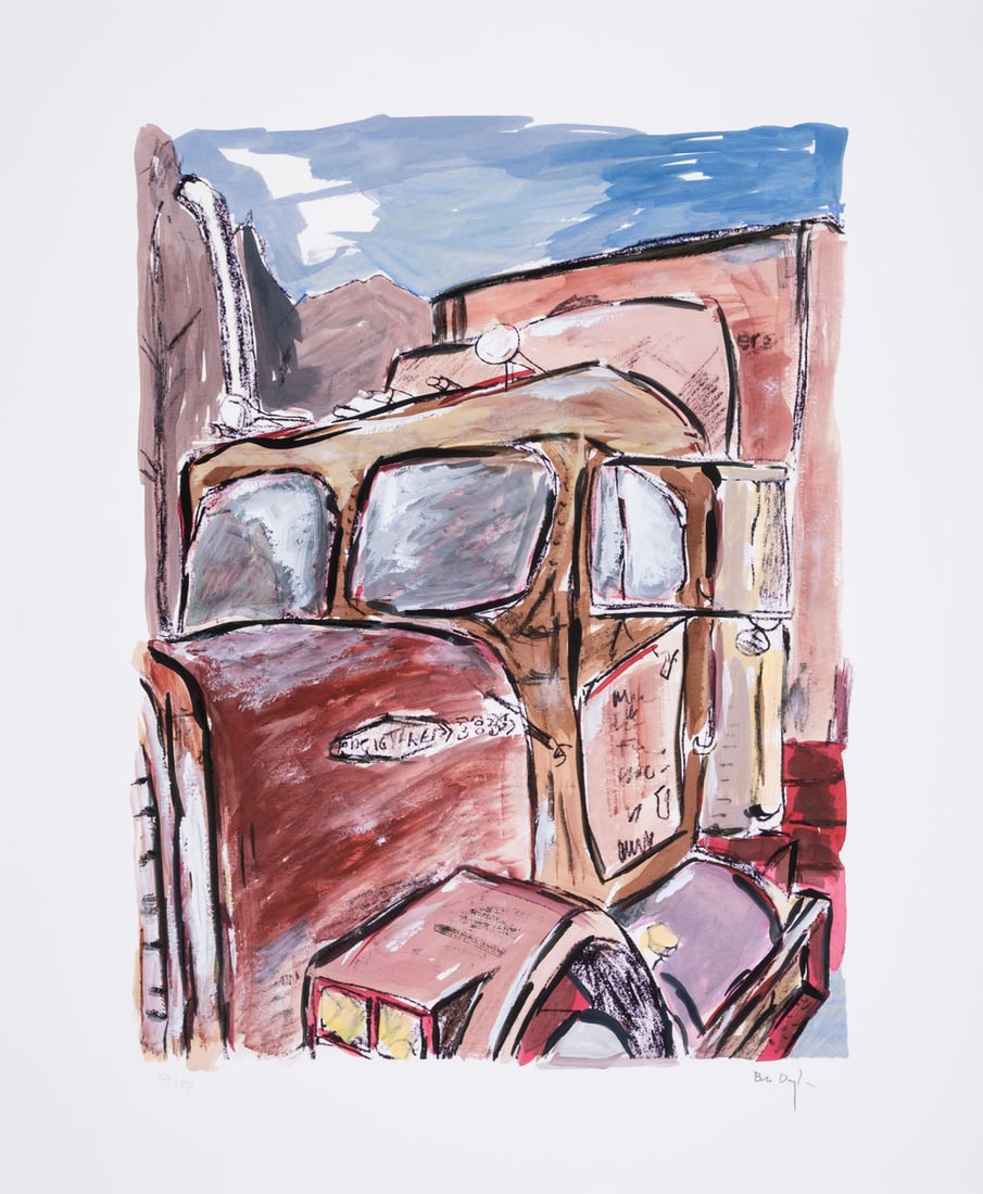 Bob Dylan (b.1947) Truck, from The Drawn Blank Series (2011): Bob Dylan (b.1947) Truck, from The Drawn Blank Series (2011) Digital pigment print in colours, 2011, signed in pencil, numbered from the edition of 295, printed by GTZ Fine Art Editions, New Yor