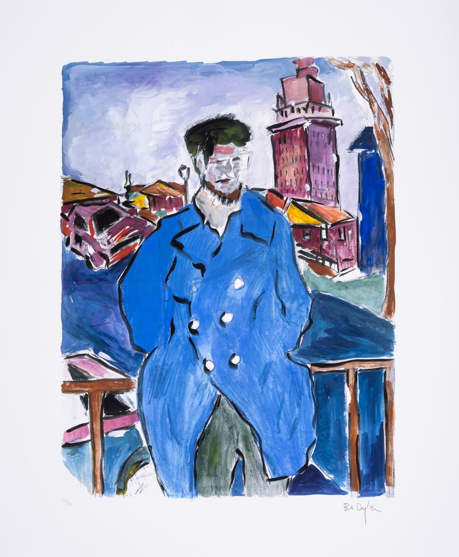 Bob Dylan (b.1941) Man On a Bridge, from The Drawn Blank Series (2008): Bob Dylan (b.1941) Man On a Bridge, from The Drawn Blank Series (2008) Digital pigment print in colours, 2008, signed in pencil, numbered from the edition of 295, printed by GTZ Fine Art Edition