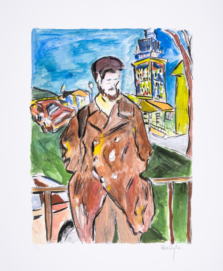 Bob Dylan (b.1941) Man On a Bridge, from The Drawn Blank Series (2008): Bob Dylan (b.1941) Man On a Bridge, from The Drawn Blank Series (2008) Digital pigment print in colours, 2008, signed in pencil, numbered from the edition of 295, printed by GTZ Fine Art E