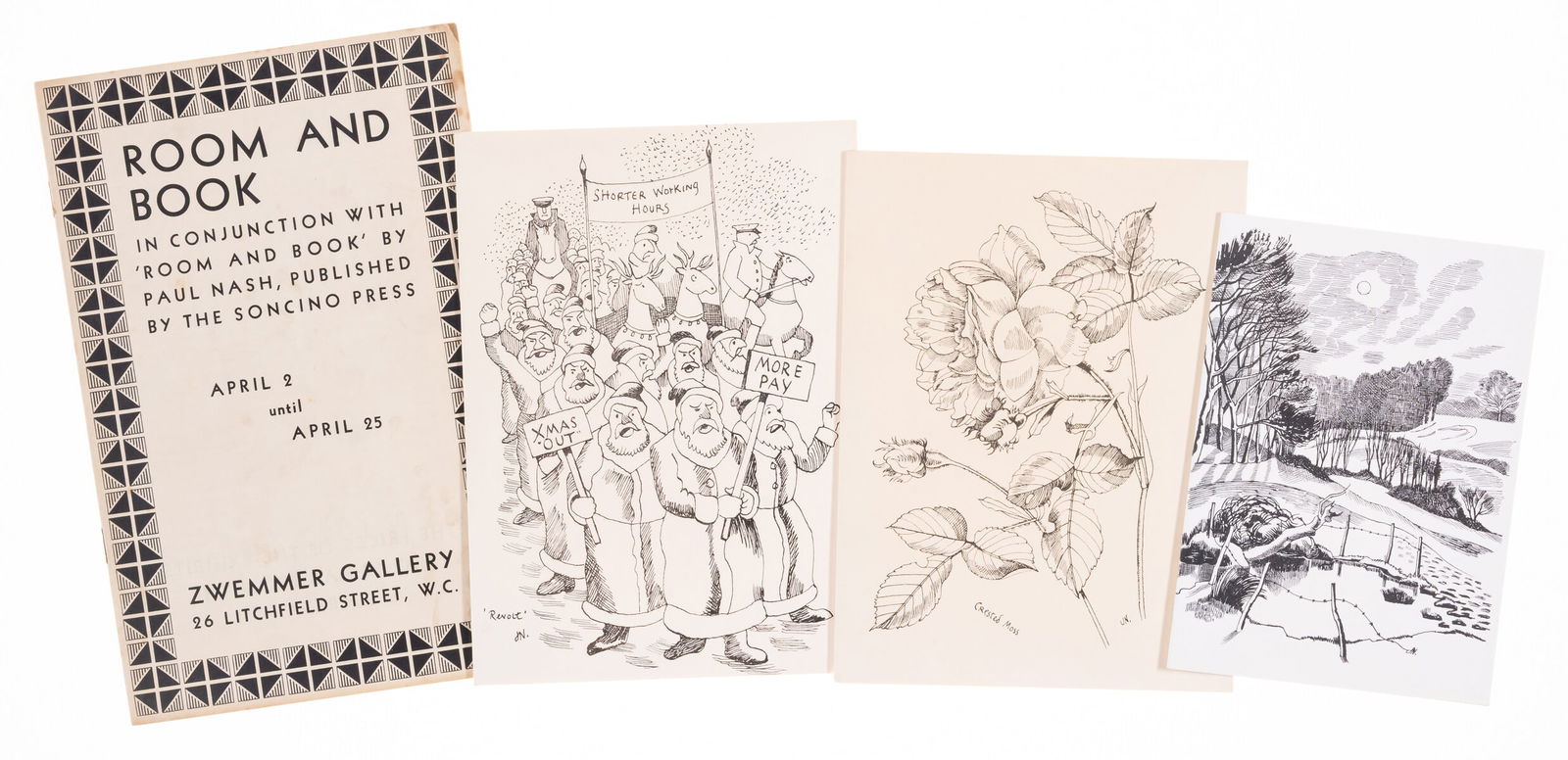 Nash (Paul & John).- Greenwood (Jeremy) The Wood-Engravings of Paul Nash, one of 510 copies,: Nash (Paul & John).- Greenwood (Jeremy) The Wood-Engravings of Paul Nash, one of 510 copies, Addendum sheet loosely inserted, original cloth-