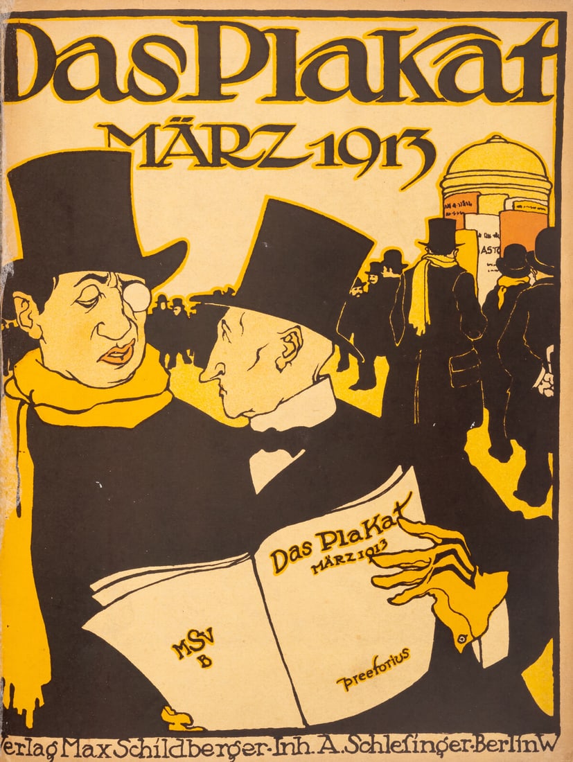 Posters.- Mitteilungen des Vereins der Plakatfreunde [&] Das Plakat, 6 issues in 1 vol., Berlin, (1 of 1)