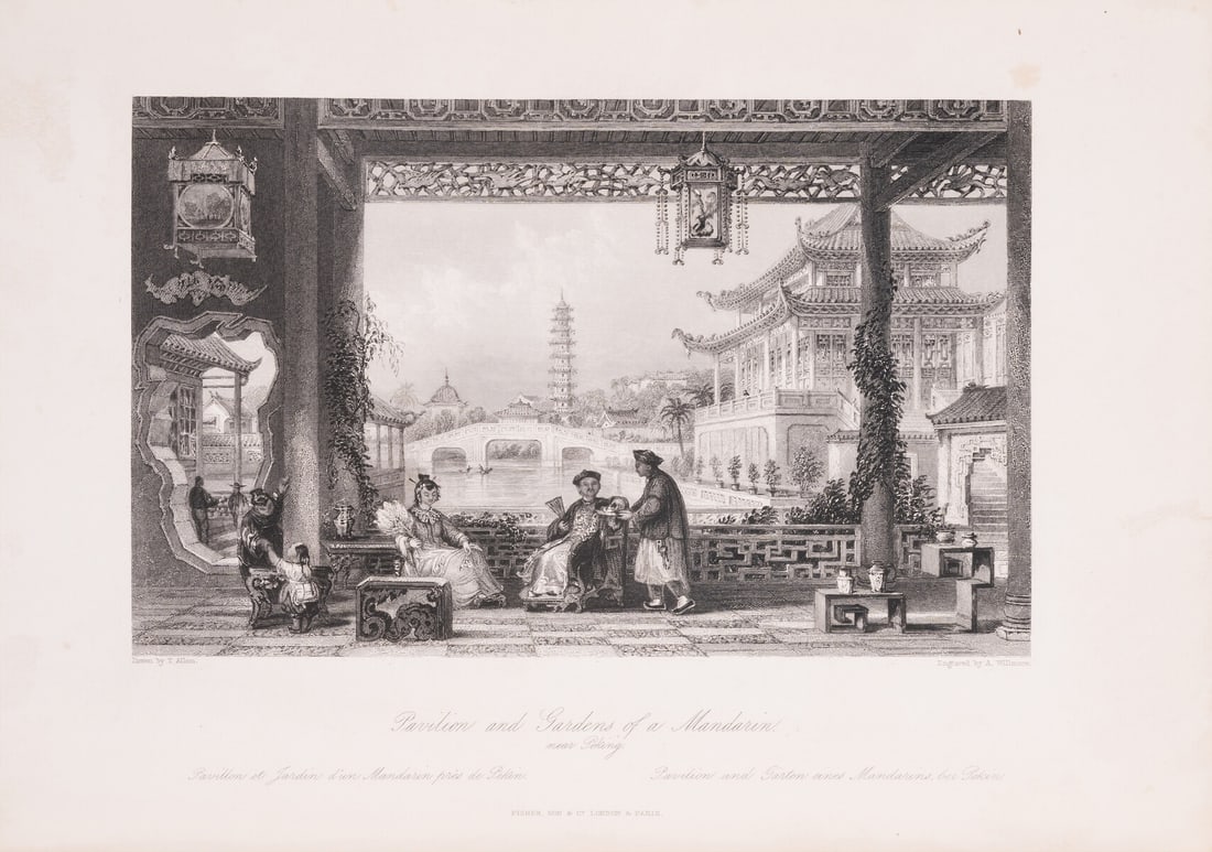China.- Wright (Rev. George Newenham) & Thomas Allom. China, in a Series of Views, 4 vol. in 2,: China.- Wright (Rev. George Newenham) & Thomas Allom. China, in a Series of Views, 4 vol. in 2, 4 additio