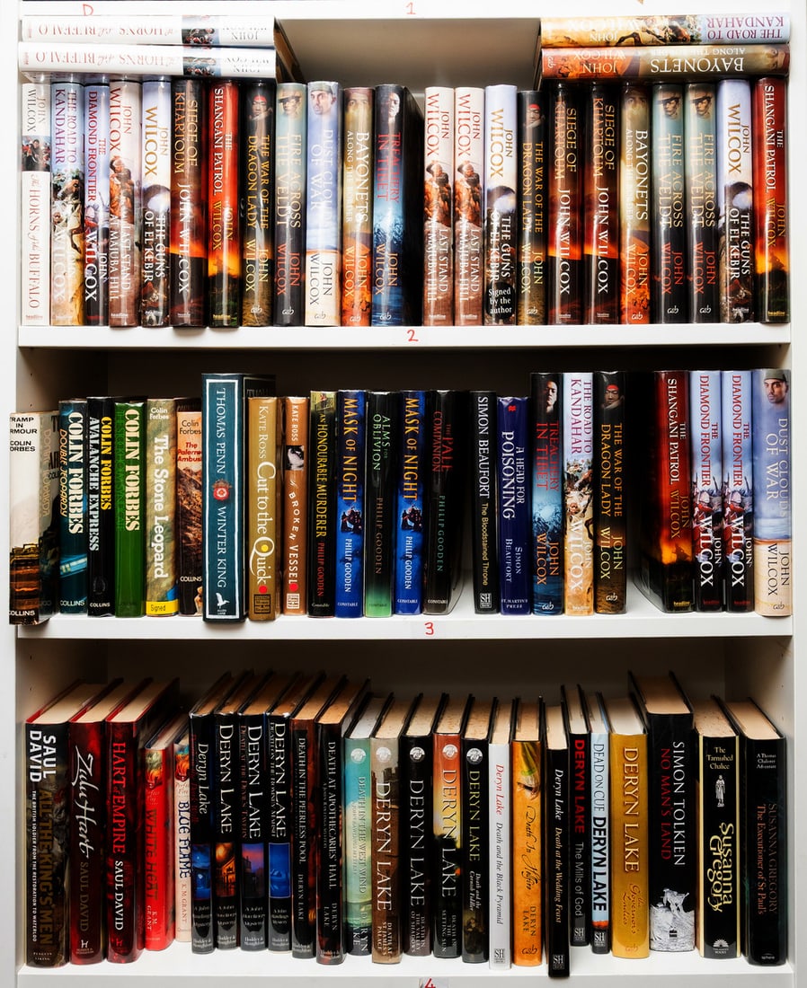 Lake (Deryn) [John Rawlings mysteries], 14 vol., first editions, signed or signed presentation: Lake (Deryn) [John Rawlings mysteries], 14 vol., 1994-2011 § Wilcox (John) [Simon Fonthill novels], 12 vol., 2004-2015 § Forbes (Colin) Tramp in Armour, 196