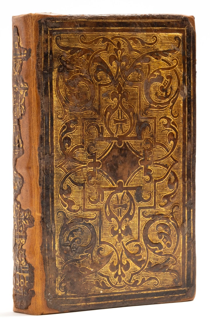 Binding.- Terentius Afer (Publius) Comeodiae, Lyon, Symphorien Barbier and Jean Frello, 1557