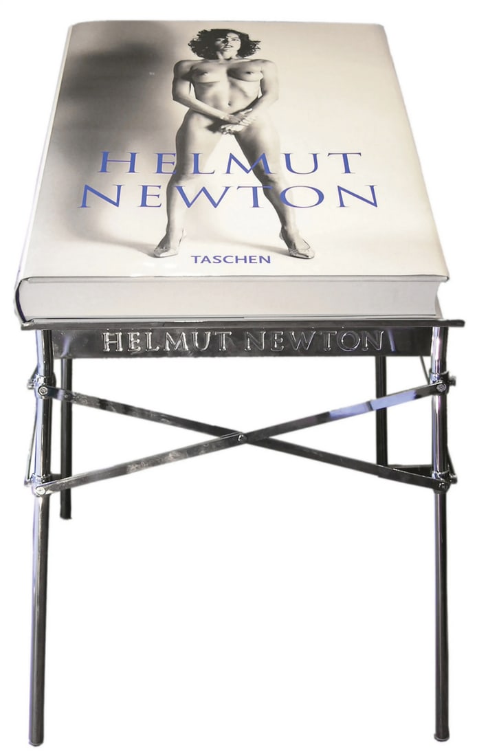 Helmut Newton (1920-2004) Baby Sumo: Helmut Newton (1920-2004)Baby SumoThe book, 2009, numbered from the edition of 10,000, published by Taschen, Cologne, and with the accompanying metal stand designed by Philippe Starck, overall size 50