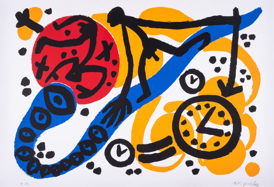 A.R. Penck (1939-2017) Perry Rhodan 1: A.R. Penck (1939-2017) Perry Rhodan 1 Screenprint in colours, 1996, signed and inscribed 'e.a.' in pencil, an artist’s pr