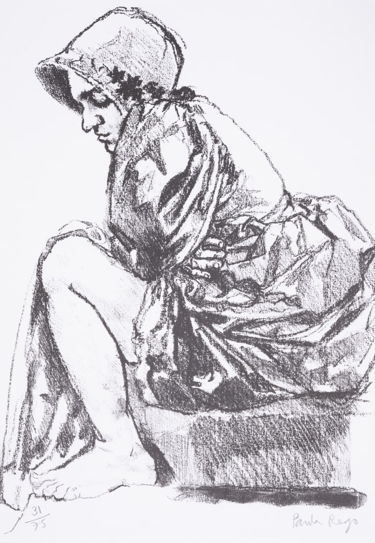 Paula Rego (1935-2022) Jane Eyre: Paula Rego (1935-2022) Jane Eyre The deluxe book, 2003, comprising the lithograph 'Jane' (Rosenthal 220), the print signed in pencil, numbered from the edition of 75, further signed by the artist and