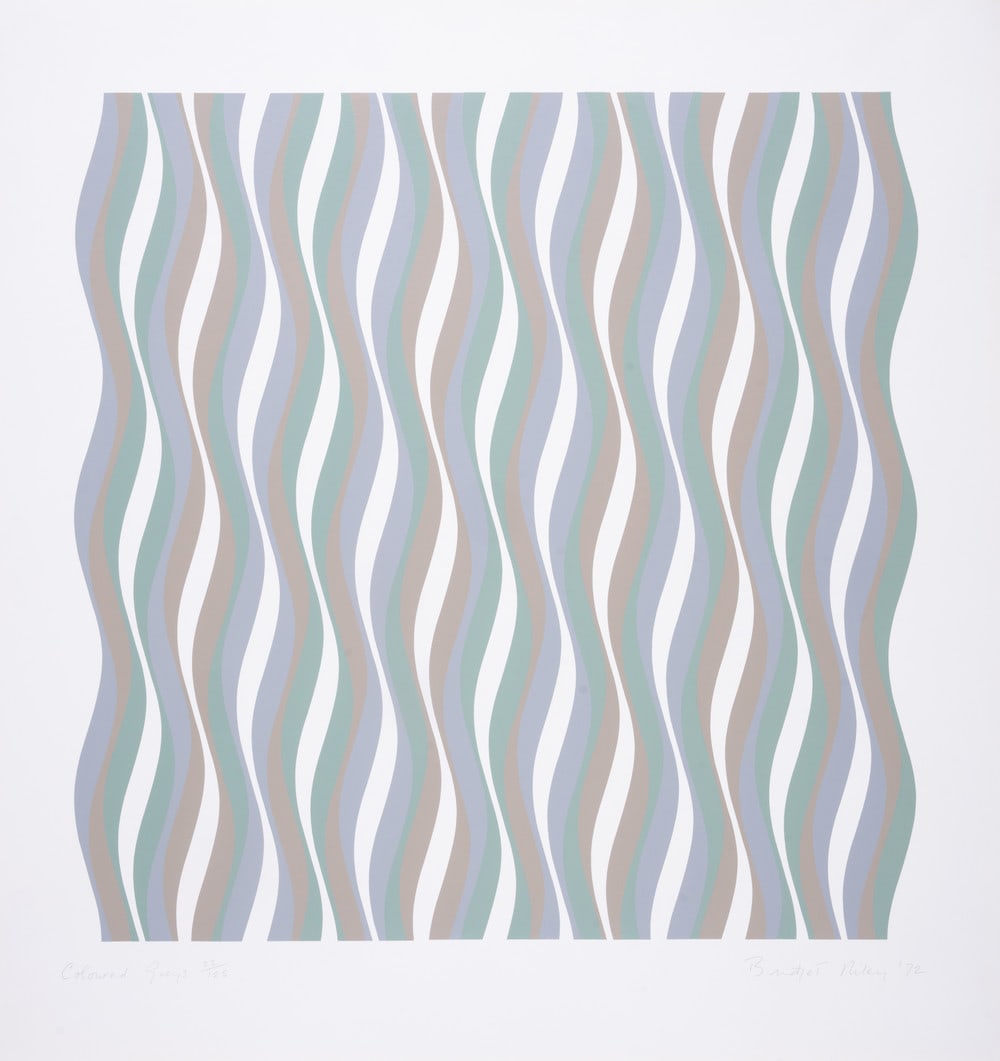 Bridget Riley (b.1931) Coloured Greys 1 (Tommasini & Gubay 17): Bridget Riley (b.1931) Coloured Greys 1 (Tommasini & Gubay 17) Screenprint in colours, 1972, signed, titled and dated in pencil, numbered from the edition of 125, printed by Kelpra Studio, London,