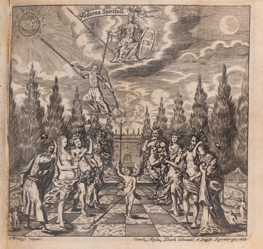 Alchemy.- Wirdig (Sebastian) Nova Medicina Spirituum: Curiosa Scientia & doctrina, 2 parts in 1, (1 of 1)