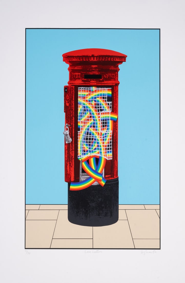 Patrick Hughes (b.1939) Love Letters: Patrick Hughes (b.1939) Love Letters Screenprint in colours, 1982, signed, titled and dated in pencil, numbered from the edition of 150, with the blindstamp, on wove paper, with full margins, sheet 72