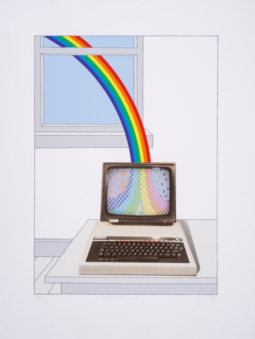 Patrick Hughes (b.1939) Colour Process: Patrick Hughes (b.1939)Colour ProcessScreenprint in colours, 1984, signed, titled and dated in pencil, numbered from the edition of 250, on Arches paper, with full margins, sheet 760 x 568mm (29 7/8 x