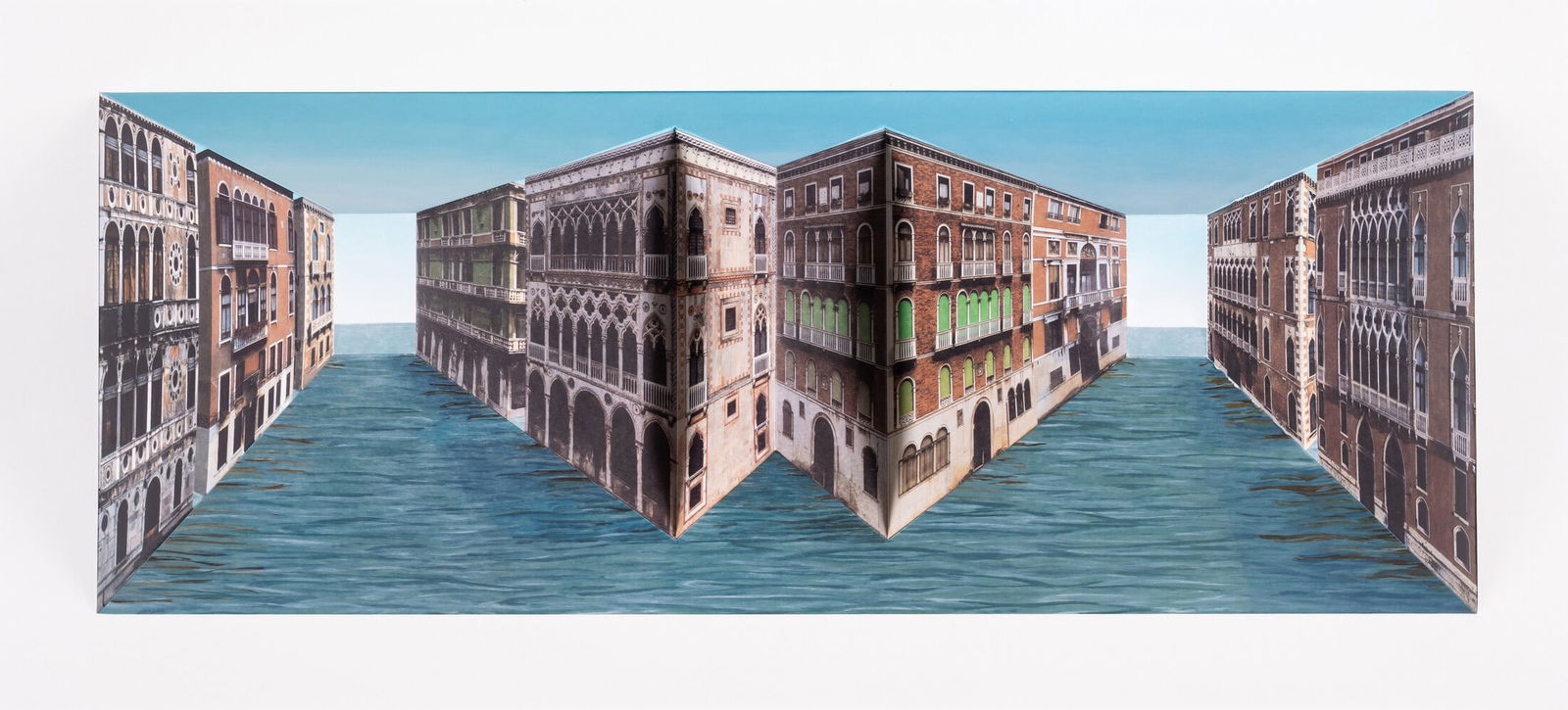 Patrick Hughes (b.1939) Venice: Patrick Hughes (b.1939) Venice 3-D Archival inkjet print with extensive hand-colouring, 2006, a proof aside from the edition of 45, printed and hand-coloured by Jack Shirreff at 107 Workshop, Wiltshir