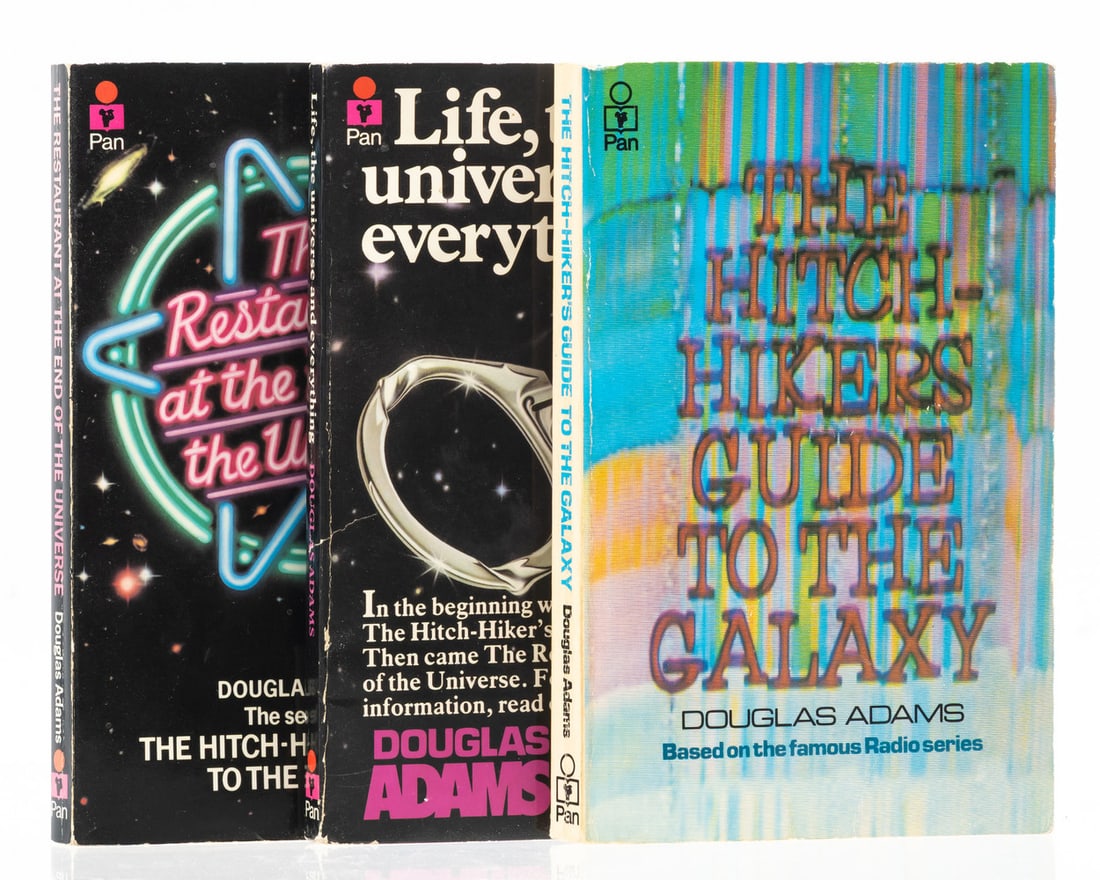 Adams (Douglas) The Hitchhiker's Guide to the Galaxy, first edition, 1979; and 2 others by the same (1 of 1)