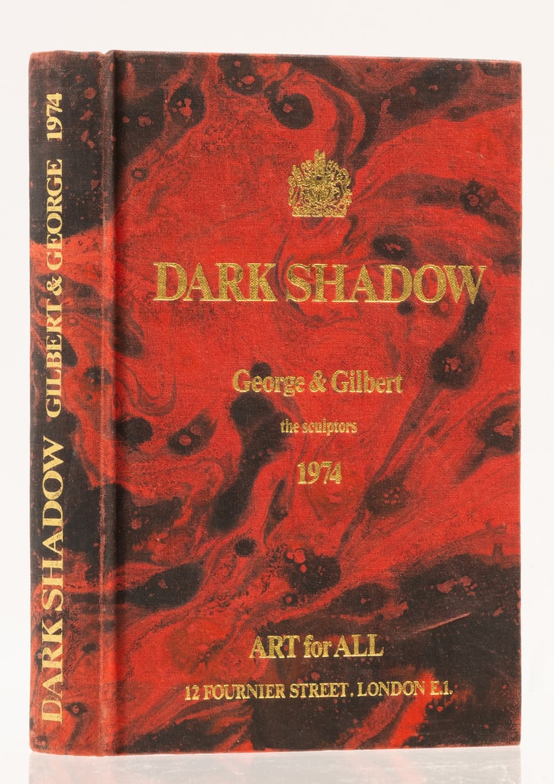 Gilbert and George Dark Shadow, one of 2000 copies signed by the sculptors, Art for All, 1974.: Gilbert and George Dark Shadow, one of 2000 copies signed by the sculptors, photographic illustrations, original marbled cloth, gilt