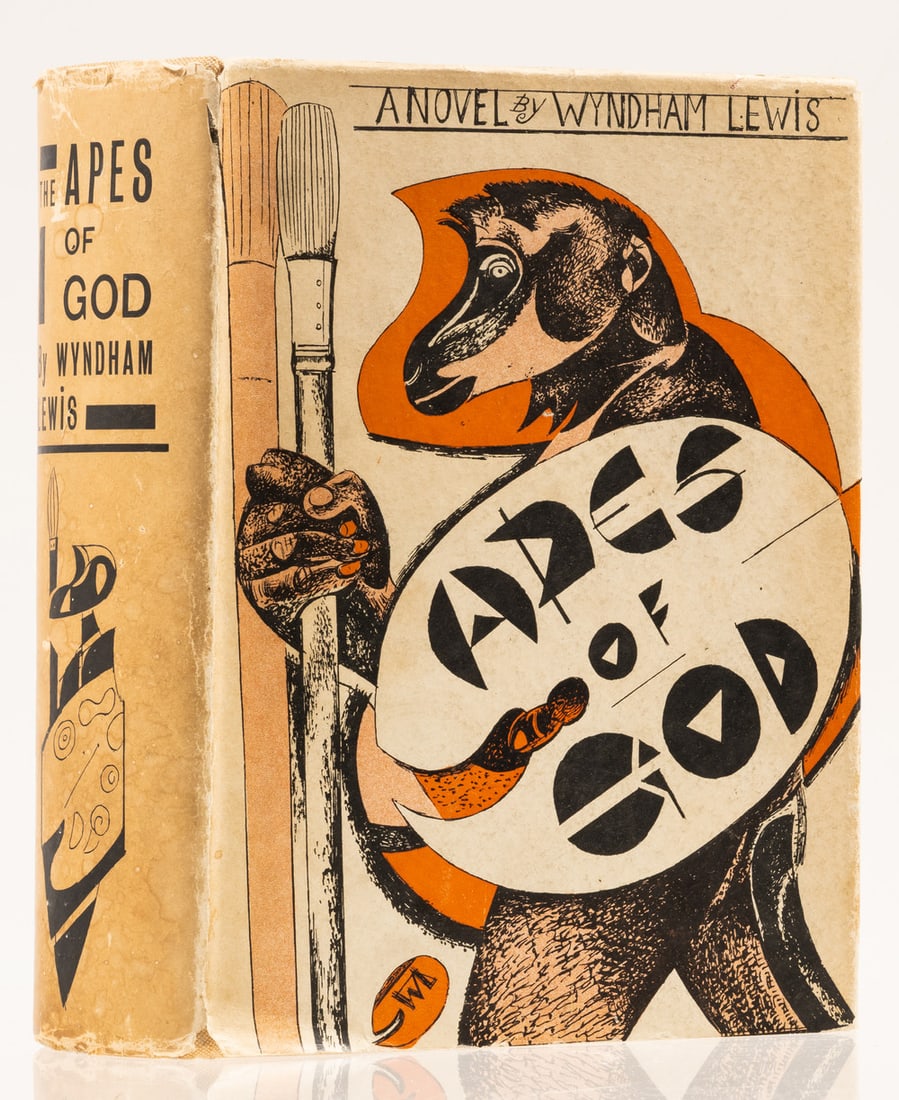 Lewis (Wyndham) The Apes of God, one of 750 copies signed by the author, Arthur Press, 1930.: Lewis (Wyndham) The Apes of God, one of 750 copies signed by the author, some very light scattered spotting and surface soiling, original cloth, spine slightly da