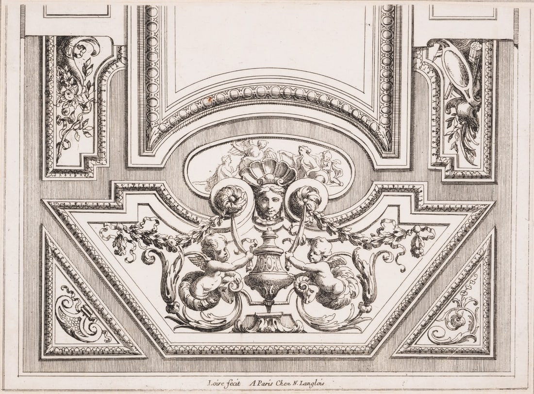 Loir (Nicolas) Plafons a la Moderne, suite of 12 engraved plates, Paris, Nicolas Langlois, [c.1660] (1 of 1)