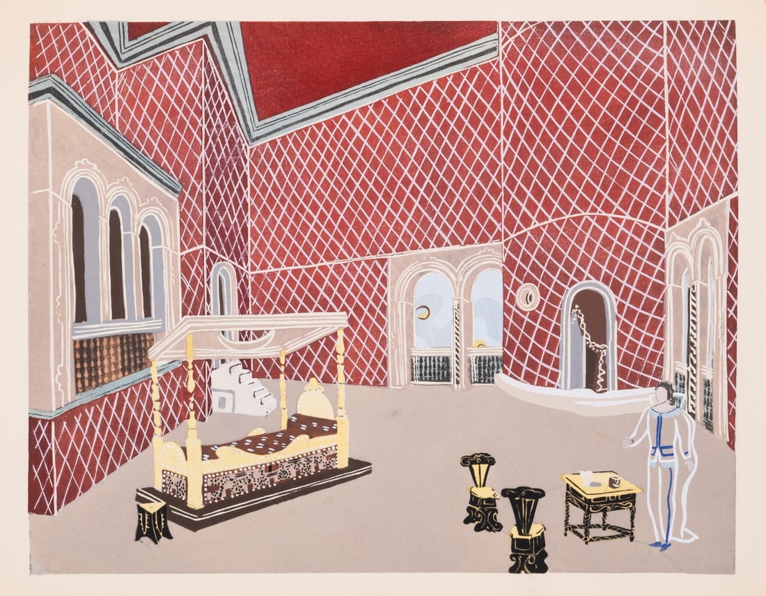 Theatre.- Cogniat (Raymond) Décors de Théatre, one of 600 copies, pochoir plates, Paris, 1920 & (1 of 1)