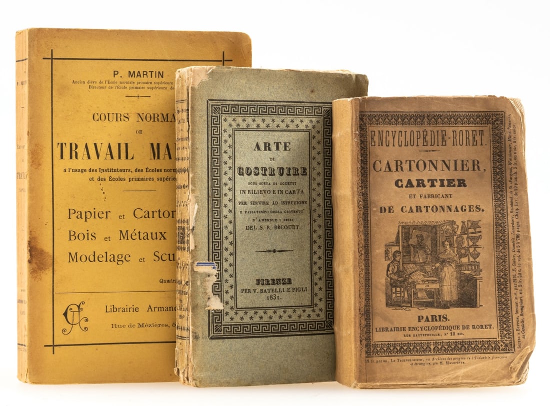 Paper Construction.- Bécourt (A. de) Arte di Costruire ogni sorti di oggetti in Rilievo e in (1 of 2)