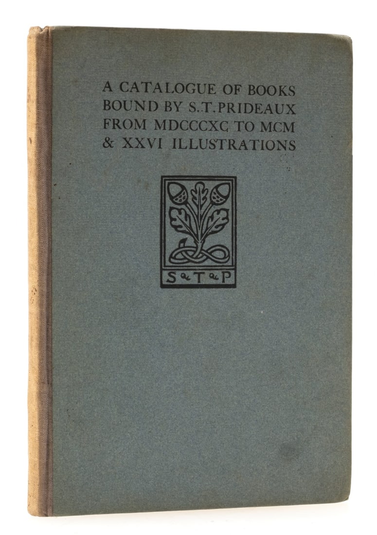 Prideaux (Sarah T.) A Catalogue of Books bound by S.T.Prideaux between MDCCCXC and MDCCCC, one of (1 of 2)