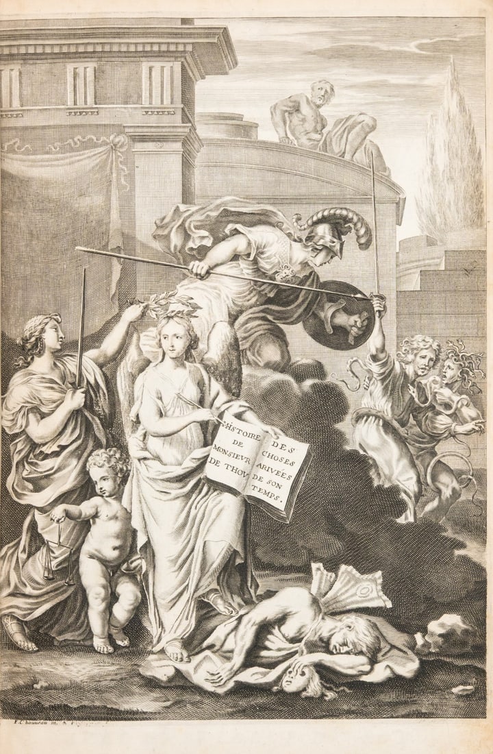 Thou (Jacques-Auguste de) Histoire..., translated into French by Pierre Du Ryer, 3 vol., Paris, (1 of 2)