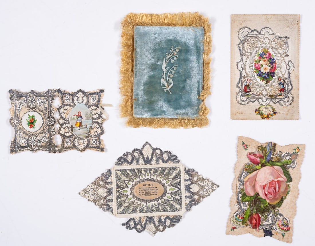 [Album of Greetings Cards], c.250 cards and cut out illustrations, [late 19th-early 20th century]. (1 of 1)