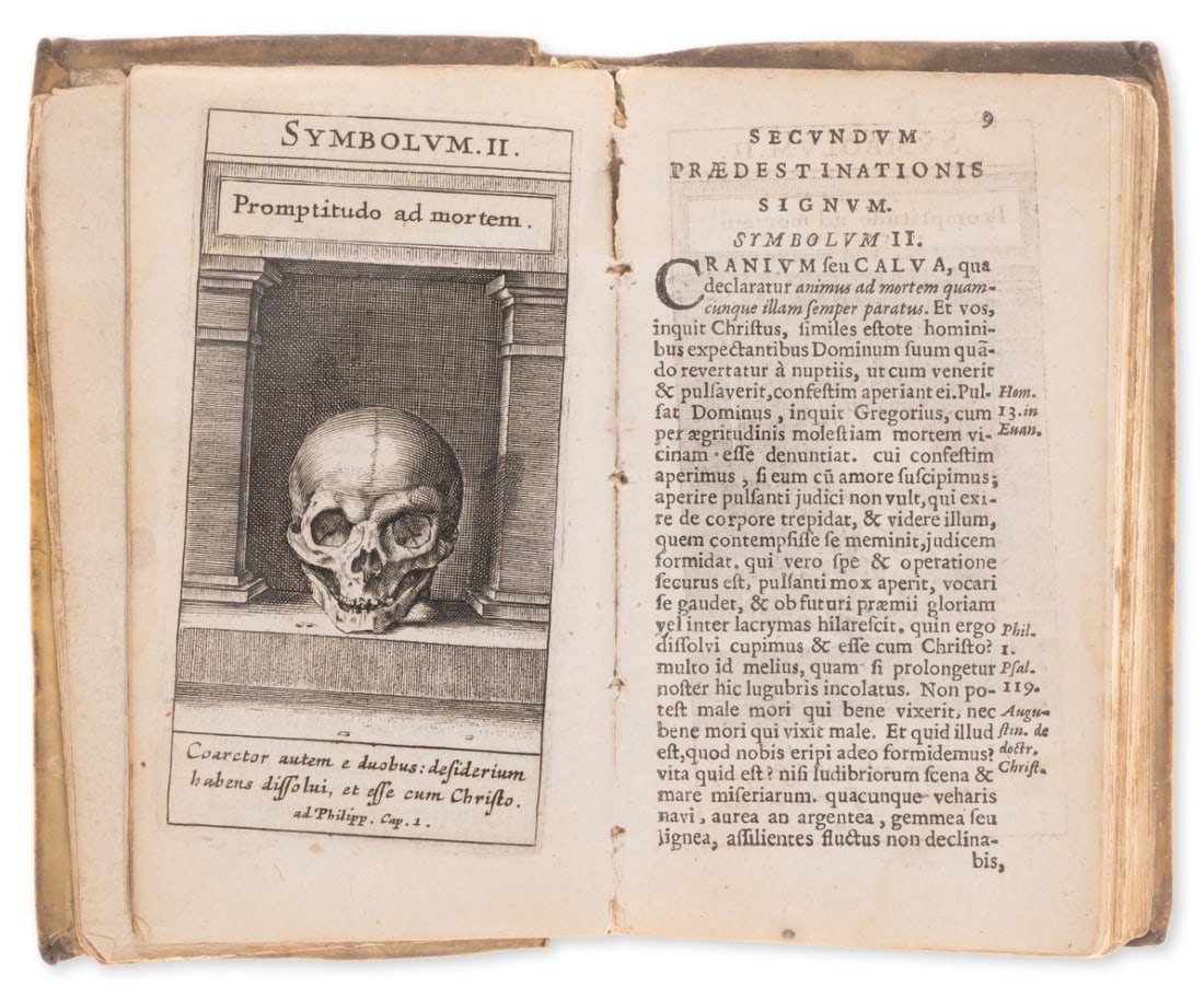 Emblemata.- Predestination.- Drexel (Jeremias) Zodiacus Christianus, seu signa XII. divinae: Emblemata.- Predestination.- Drexel (Jeremias) Zodiacus Christianus, seu signa XII. divinae Praedestinationis, 12 full-page engraved emblematic illustrations by Raphael Sadeler, title with ownership