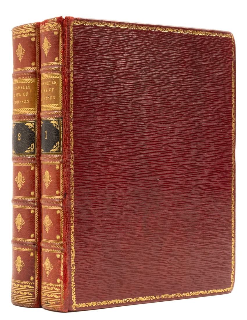 Boswell (James) The Life of Samuel Johnson, LL.D., 2 vol., first edition, second issue, by Henry (1 of 1)