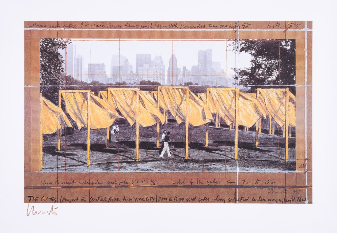 Christo & Jeanne-Claude (1935-2020 and 1935-2009) The Gates, Project for Central Park, New York (1 of 1)