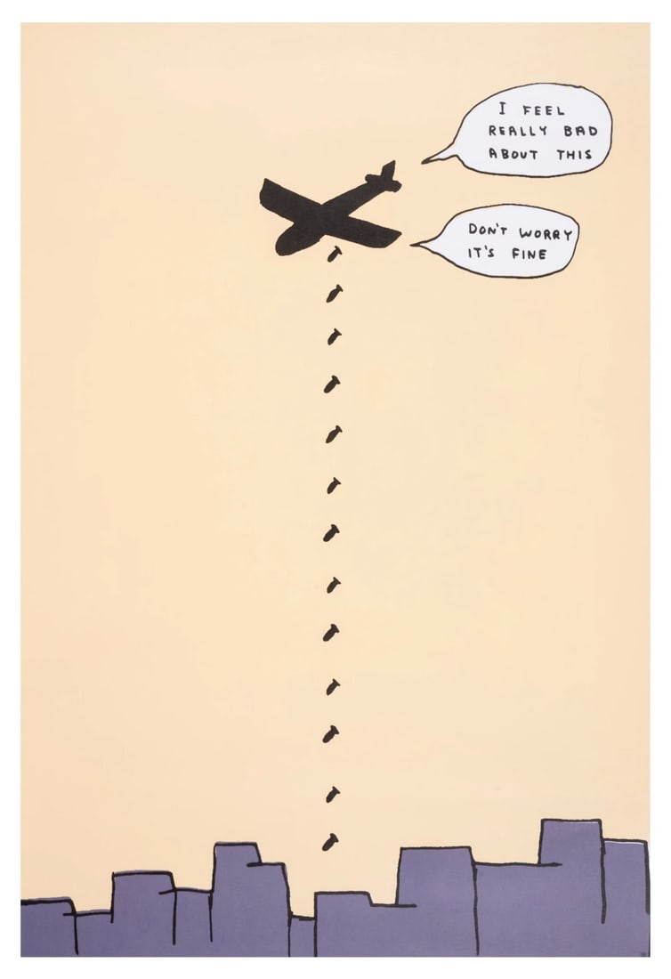 David Shrigley (b.1968) I Feel Really Bad About This: David Shrigley (b.1968)I Feel Really Bad About ThisScreenprint in colours, circa 2007, from the edition of unknown size, published by Pictures on Walls, London, sheet 700 x 500mm (27 1/2 x 19 3/4in) (