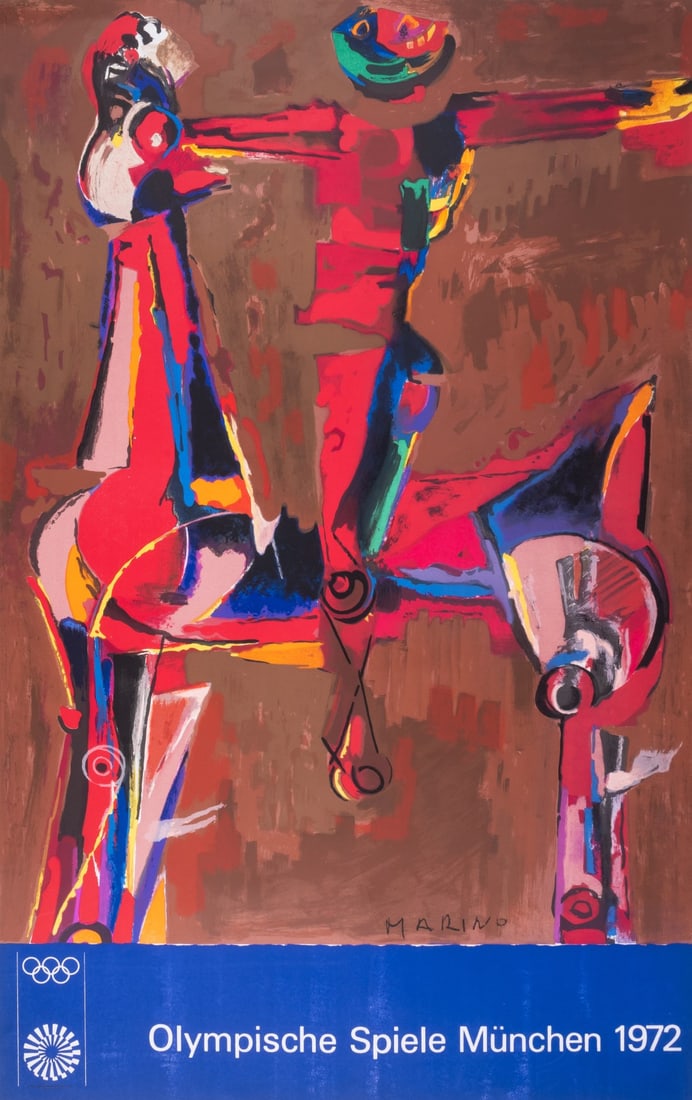 Marino Marini (1901-1980) Two Posters (Olympische Spiele München 1972; Berggruen & Cie) (1 of 2)